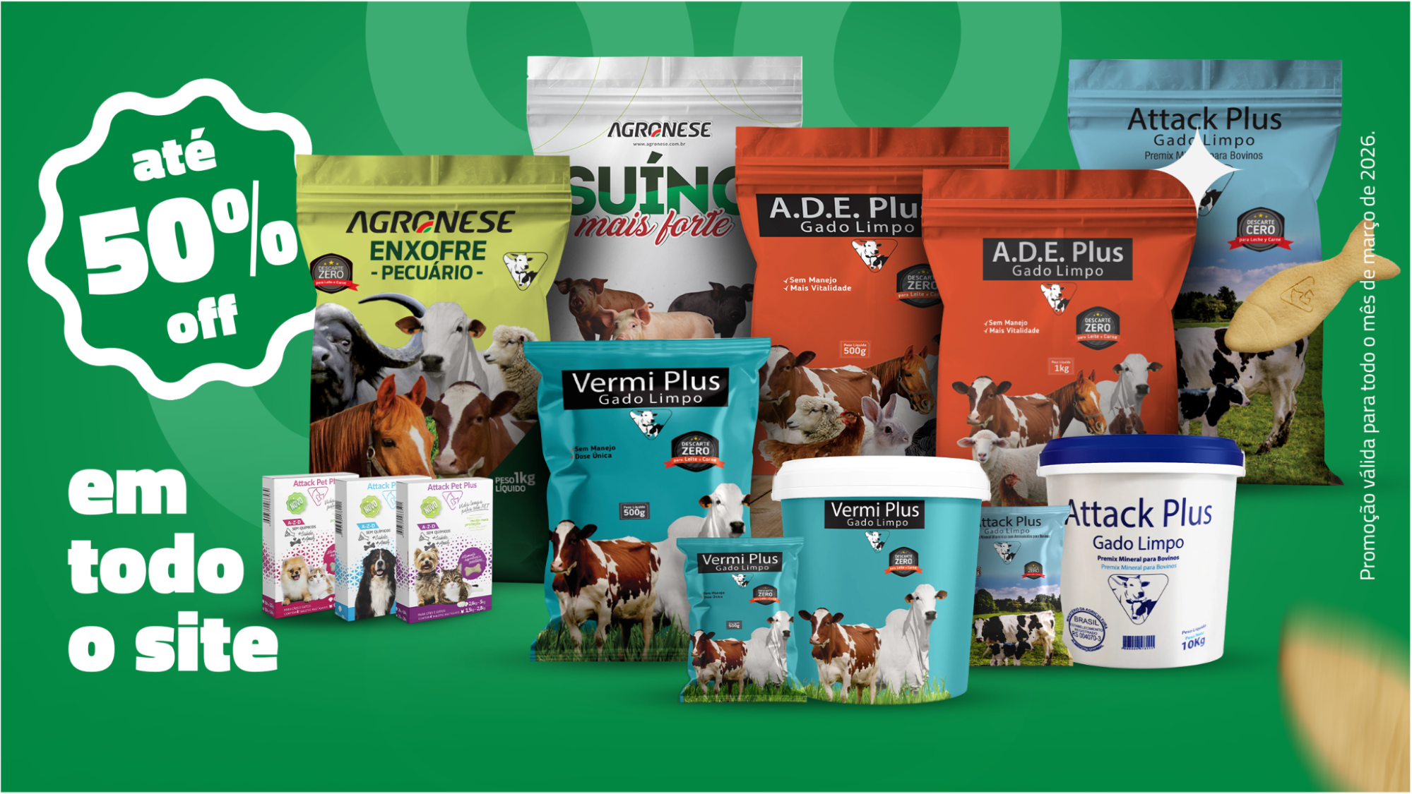 Mês do cliente: condições especiais em suplemento animal